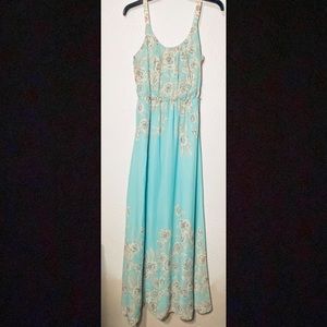 Eliza J Dress size 10 floral maxi sleeveless